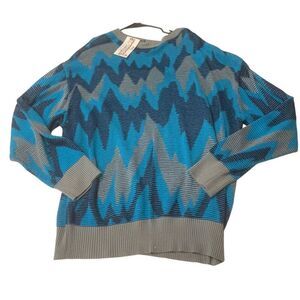 Multicolored Chevron Striped Sweater